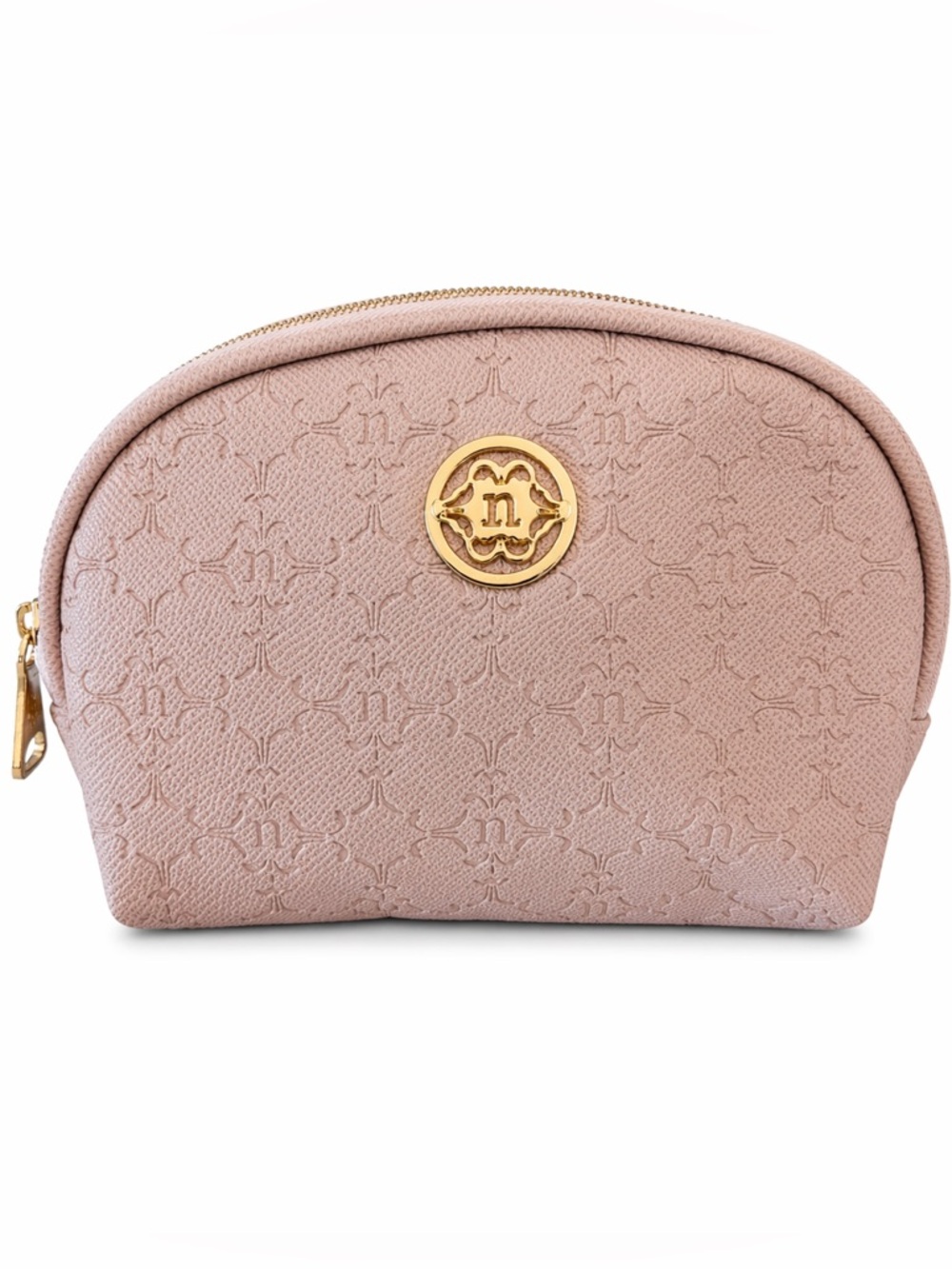 🆕 NANETTE LEPORE Pink Cosmetic Bag Logo Clutch Makeup Pouch Travel Case